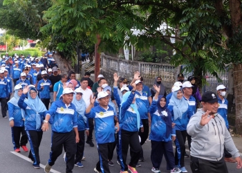 Tetap Solid dan Semakin Kompak, Jalan Santai Forum RT/RW Bersama Walikota Tanjungpinang