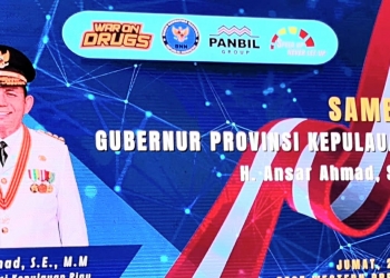 Ansar Ahmad Melaunching Daerah Panbil Bersih Narkoba Bersama BNN Kepri