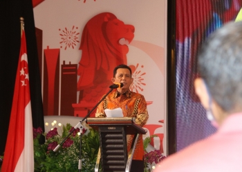 Di Resepsi Hari Kebangsaan Singapura ke-57, Gubernur Ansar Tegaskan Komitmen Memperkuat Kerja Sama
