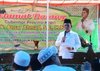 Gubernur Kepri Resmikan Masjid Al-Aqso Pantai Hidayah Sei Jodoh Batam