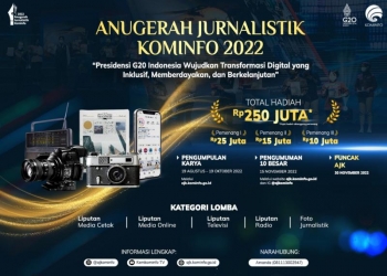 Pendaftaran Karya AJK, Total Hadiah Rp250 Juta pada Presidensi G20 Indonesia