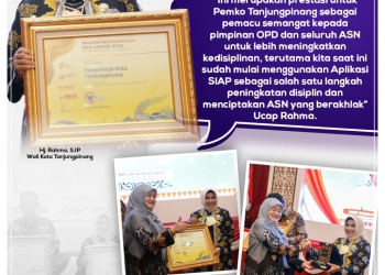 Jadi Percontohan Nasional, Pemko Tanjungpinang Raih Peringkat I BKN Award
