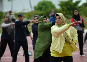 Wujudkan GERMAS Melalui Senam, Dewi Ansar Ajak Masyarakat Berolaraga Ciptakan Pola Hidup Sehat