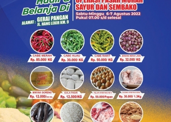 Jual Kebutuhan Warga Harga Terjangkau, DP3 Tanjungpinang Gelar Operasi Pasar Murah