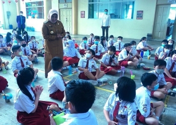 1.911 Siswa Tanjungpinang Serentak Sikat Gigi Bersama, Rahma: Pentingnya Kesehatan Gigi Bagi Anak