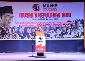 Di Musra V Kepri, Ansar: Kita Butuh Pemimpin Nasional yang Merakyat Berakhlak dan Profesional