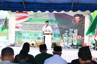 Peletakan Batu Pertama, Gubernur Ansar Memulai Pembangunan Ponpes Hasyim Asy’ari Batam