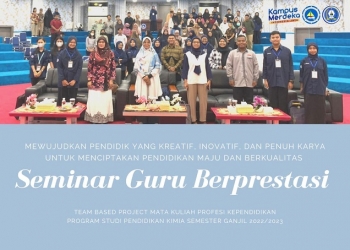 Wujudkan Pendidikan yang Kreatif, Mahasiswa FKIP UMRAH Sukses Laksanakan Seminar Guru Berprestasi