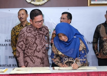 Walikota Rahma Tandatangani Kerjasama Pendanaan Pilkada Serentak