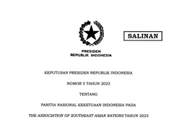 Presiden Terbitkan Keppres Panitia Nasional Keketuaan ASEAN 2023