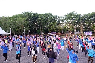 Tanamkan Pola Hidup Sehat, Road Show Senam Gurindam Bersama Wali Kota Tanjungpinang