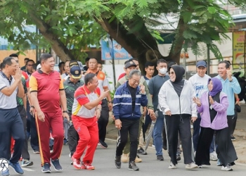 Ketua DPRD Hadiri Olahraga Bersama TNI-POLRI dan Forkopimda di Koarmada I