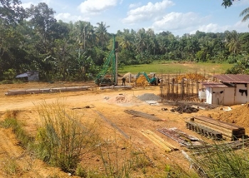 Menelan Anggaran Rp3,3 Miliar, Awal Desember Pembangunan Gedung SMPN 17 Batu 9 Selesai