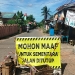 Tutup Sementara, Lapis Pengaspalan Perbaikan Jalan Cinta Damai