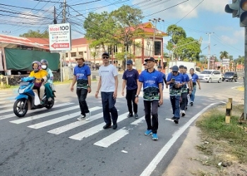 Mendekati Hari Pelaksanaan Gerak Jalan 12 Agustus, Regu Peserta Lomba Giat Melakukan Latihan