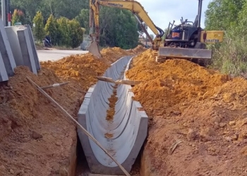 Progres Fisik per Hari Ini Sudah 55%, Pembangunan Jalan Aspal di Wonoyoso 2 Gunakan Pondasi Rigid