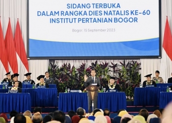 Pidato Dies Natalis ke-60 IPB, Presiden Dorong Inovasi Besar Hadapi Tantangan Krisis Global