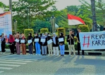Momentum HUT Karimun, Mahasiswa Kundur dan Durai Tagi Janji Politik Bupati Aunur