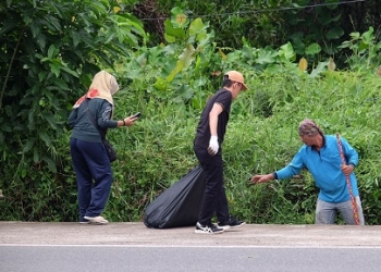 Gotong Royong Bersama Kombesgor, Hasan Ajak Masyarakat Peduli & Jaga Kebersihan Lingkungan