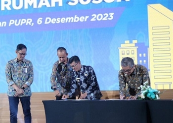 Terus Mendukung Kemajuan Tanjungpinang, Hasan Tandatangani Kerja Sama Pembangunan Rumah Susun