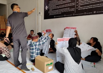 Dimulai Hari Ini, Proses Sortir Lipat Surat Suara Tanjungpinang Libatkan 50 Warga Lokal