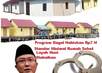 Asal Jadi! Program Gagal Habiskan Rp7 Miliar, Langgar Aturan Standar Minimal Rumah Sehat dan Layak Huni