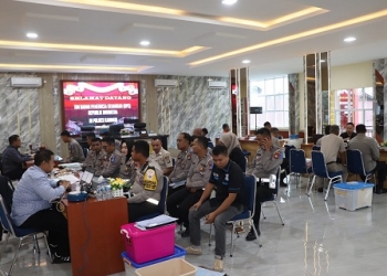 Mendorong Peningkatan Pengelolaan Keuangan Polres Karimun, Kapolres Terima Kunjungan BPK RI