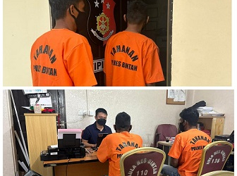Polres Bintan Resmi Tahan Dua Tersangka Kasus Pemalsuan Surat Tanah Milik PT Expasindo