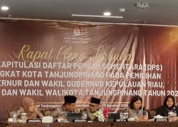 Daftar Pemili Pilkada di Tanjungpinang Bertambah 5.343 Orang