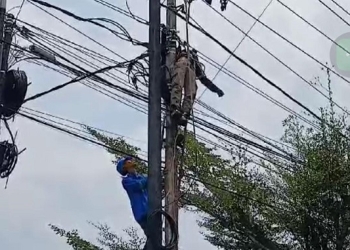 Penerapan SOP Keselamatan Perusahaan Dipertanyakan, Pekerja Kesetrum di Atas Tiang