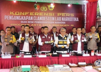 Laboratorium Produksi Sabu Terbesar dan Jaringannya Terungkap, Ini Lokasinya