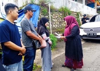 Dibantu Rahma, Warga Terdampak Longsor Curhat Soal Lambatnya Penanganan Pemko