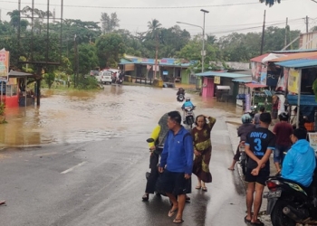 Nekat Terobos Banjir Jalan Nusantara, Belasan Motor-Mobil Mogok