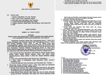 Plh Wali Kota Tanjungpinang Terbitkan SE Pedoman Aktivitas Ramadan, Ini Imbauan Satpol PP