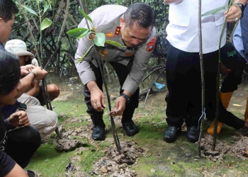 May Day 2025, Polda Kepri Tanam 1.000 Mangrove di Batam